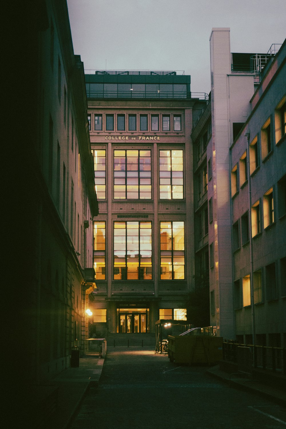 a street with buildings on either side