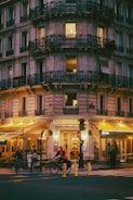 a building with many windows
