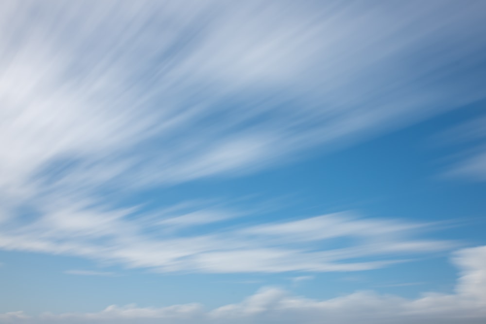 a blue sky with clouds