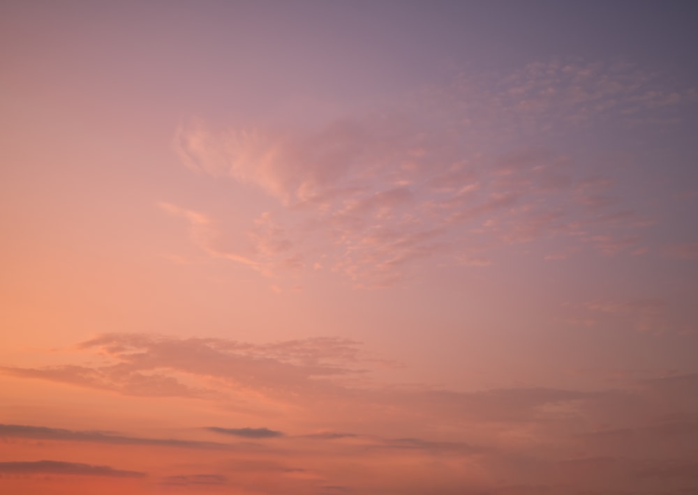 a pink and blue sky