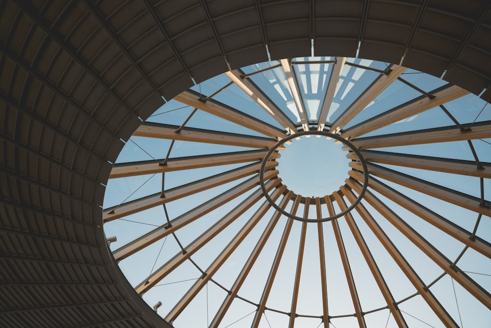a large glass dome