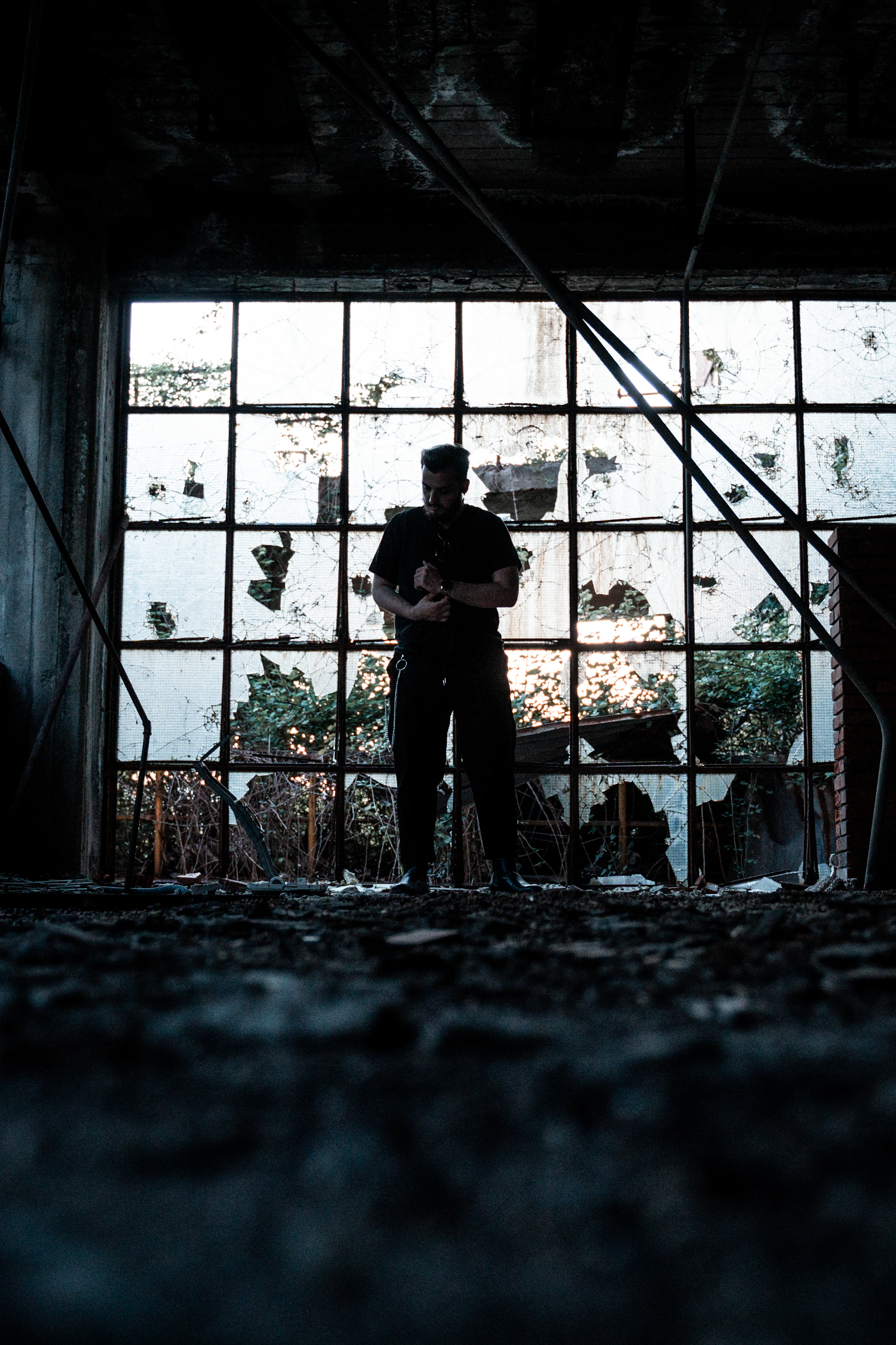 a man standing in a room