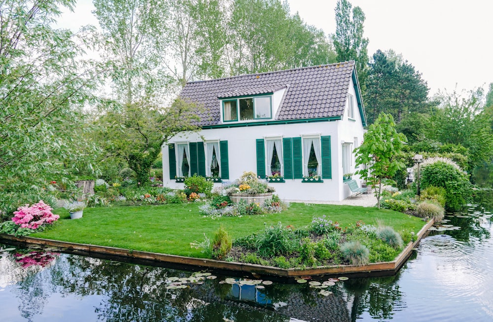 a house on a small island