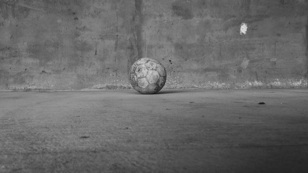 a sphere on a concrete surface