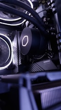 a close-up of a car engine