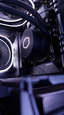 a close-up of a car engine
