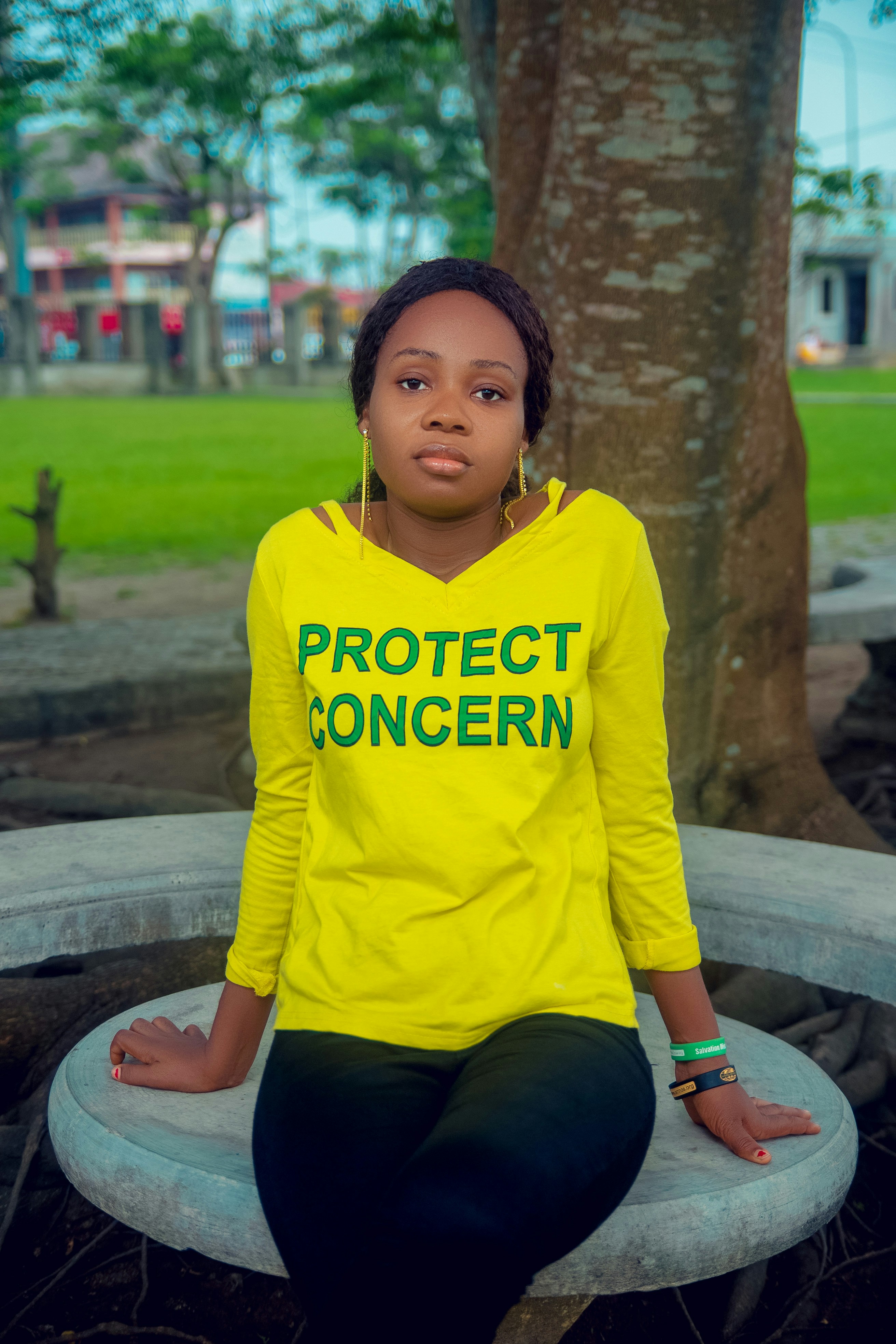 a person sitting on a bench