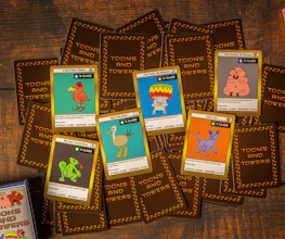Colorful flash cards featuring the Money Villains and Money Defenders characters.