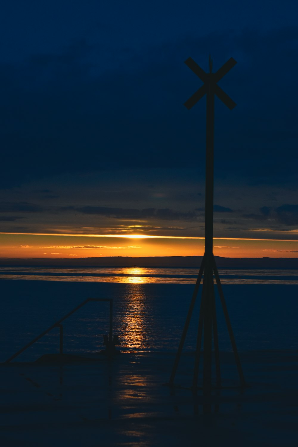 a pole with a star on it