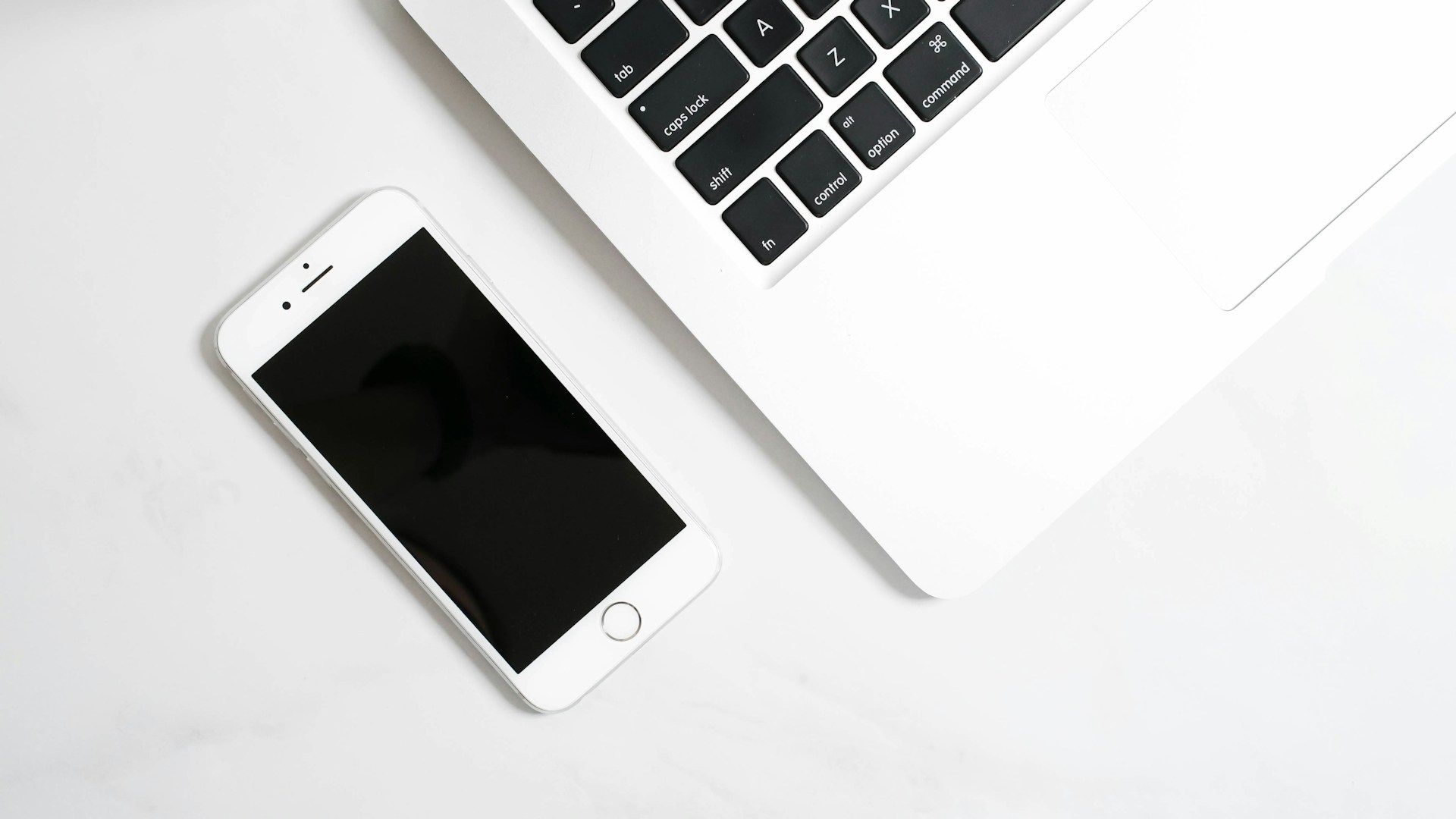 a white cell phone