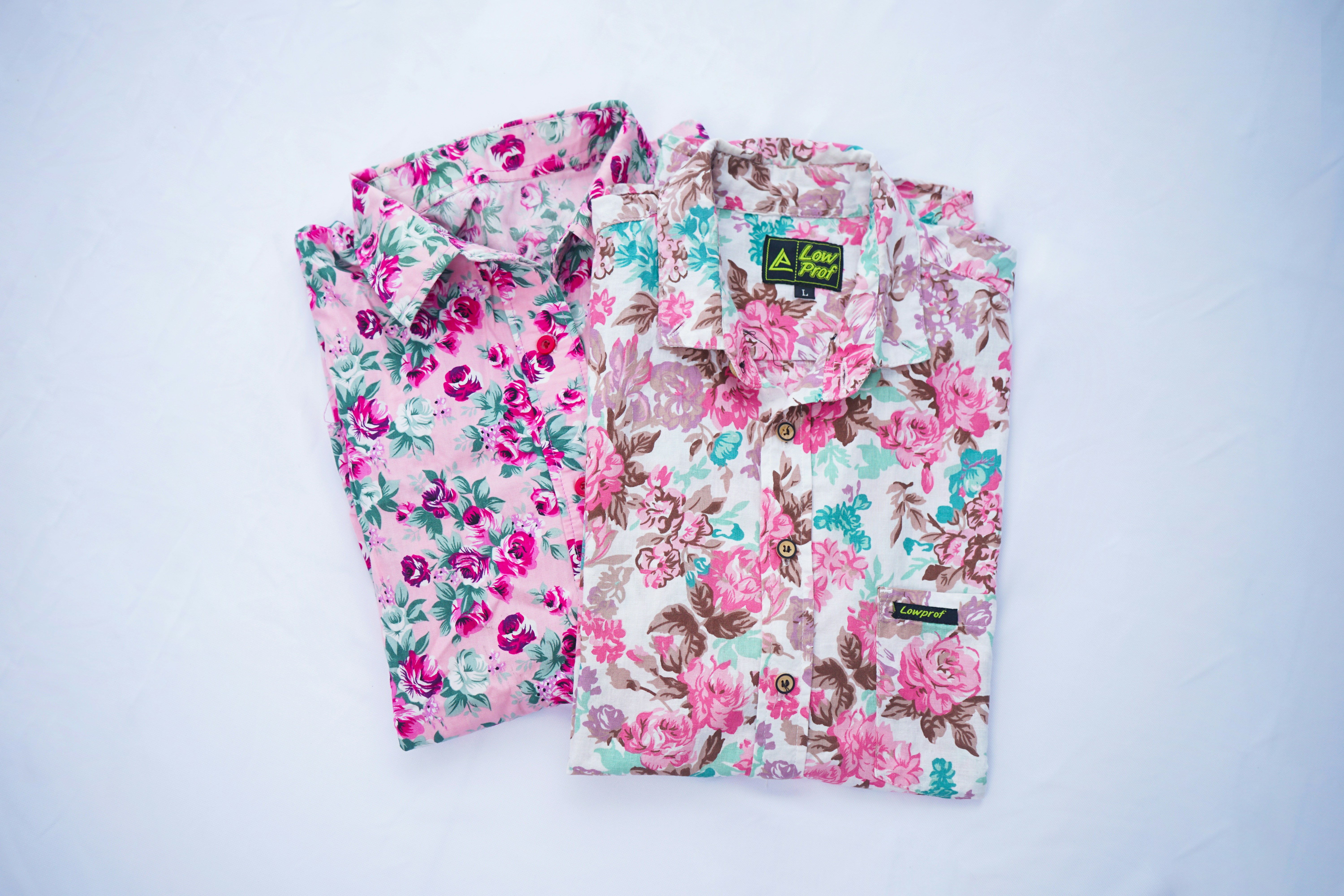 silk aloha shirt flatlay