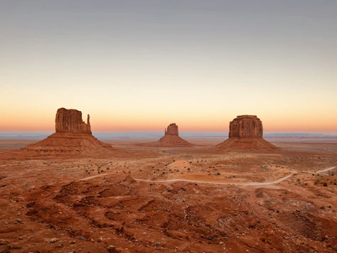 a desert landscape with large rocks