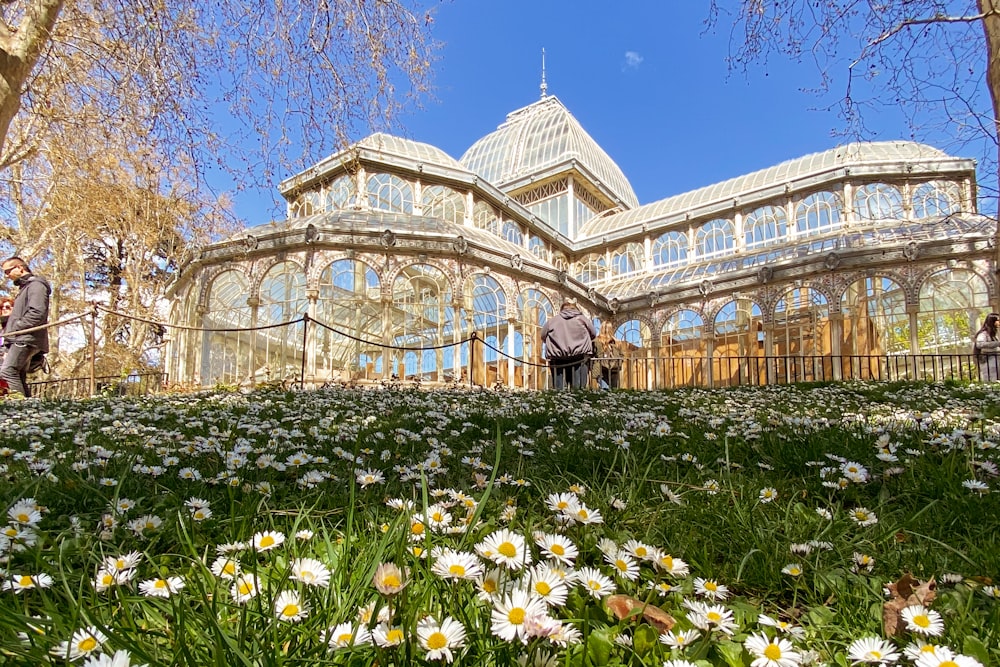 Un grand bâtiment avec de nombreuses fenêtres