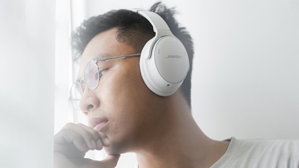 a man wearing headphones