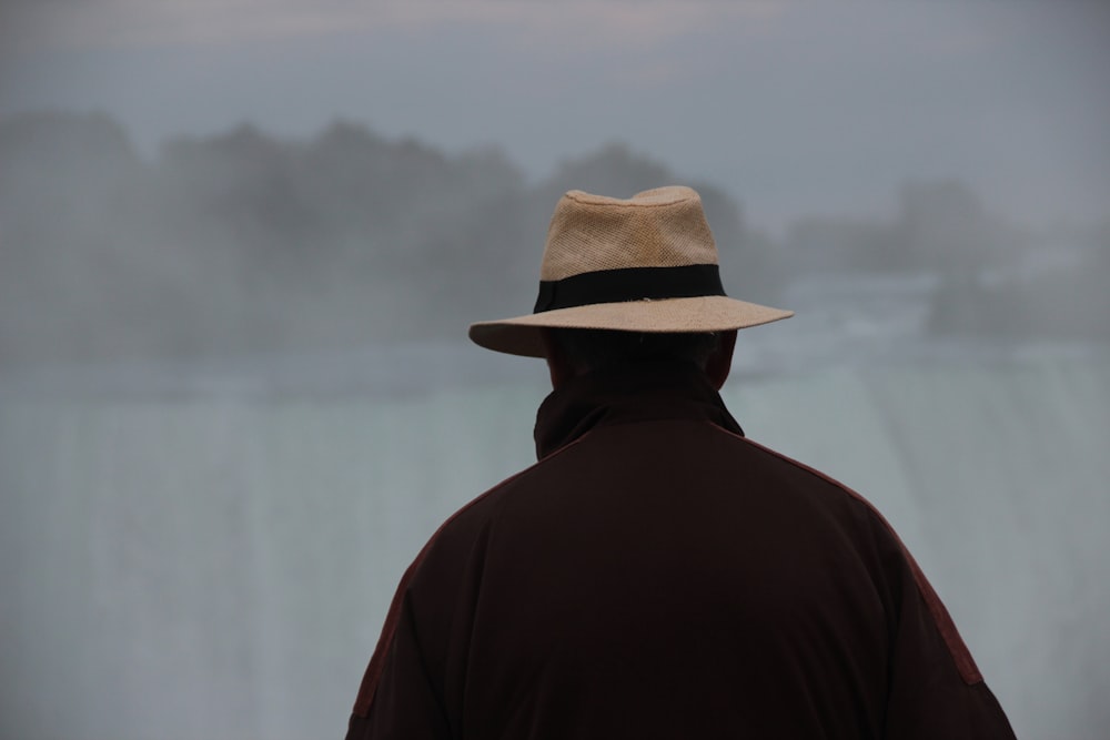 a man wearing a hat