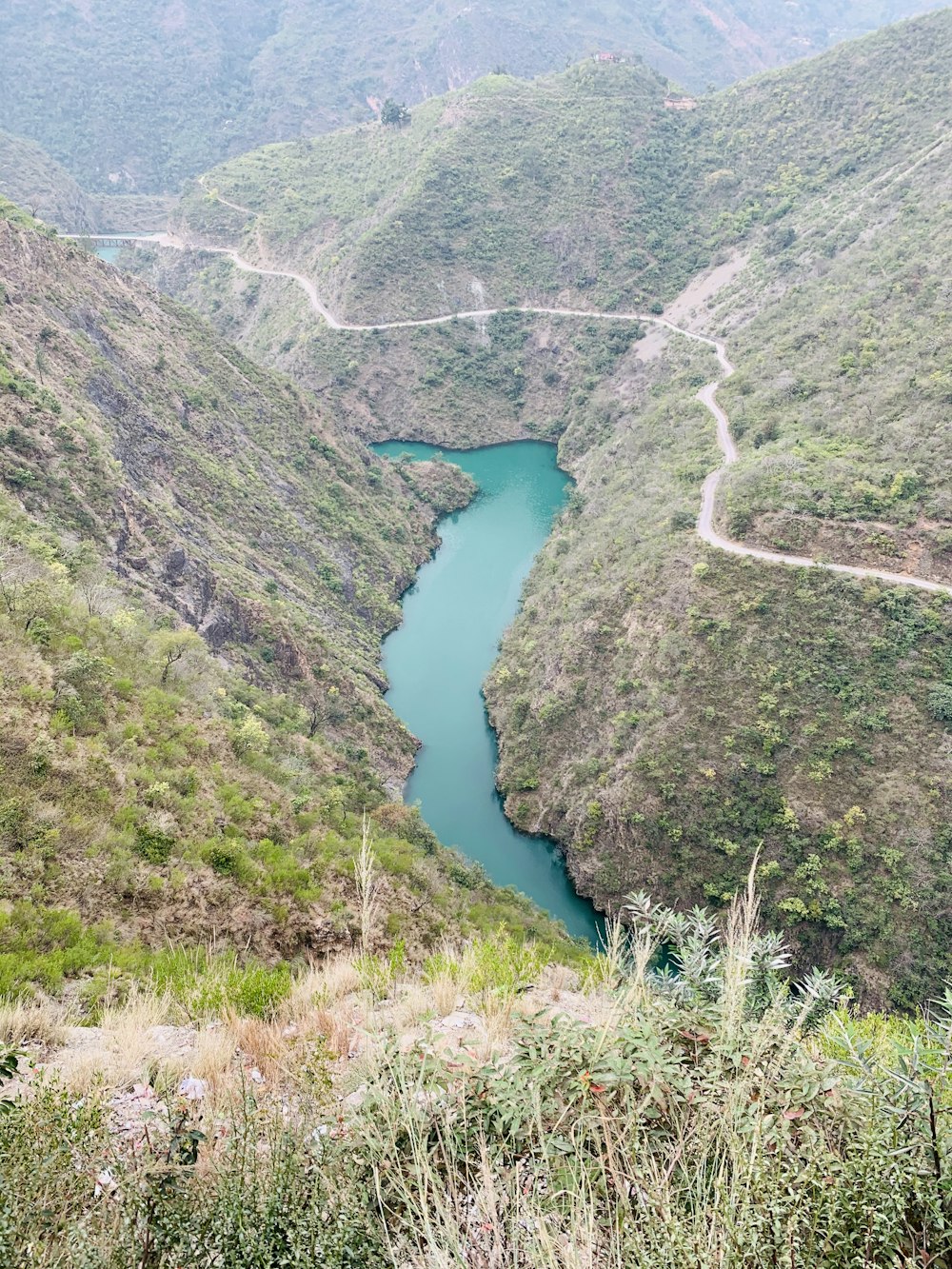 a river running through a valley