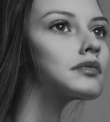 A detailed portrait of a woman with expressive eyes.