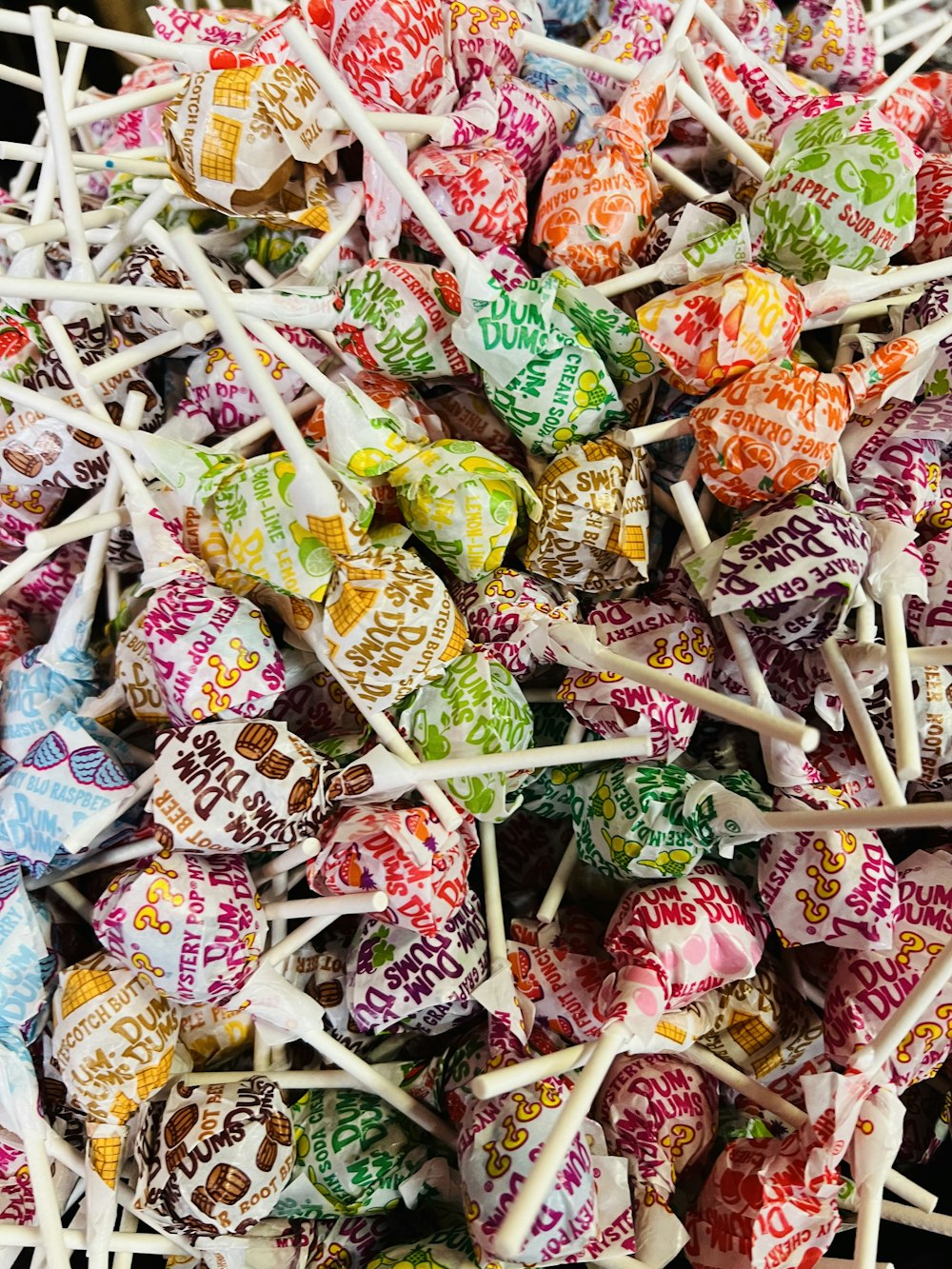 a pile of candy