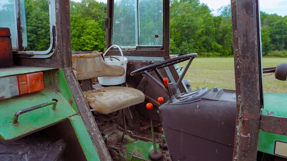 a tractor with a trailer