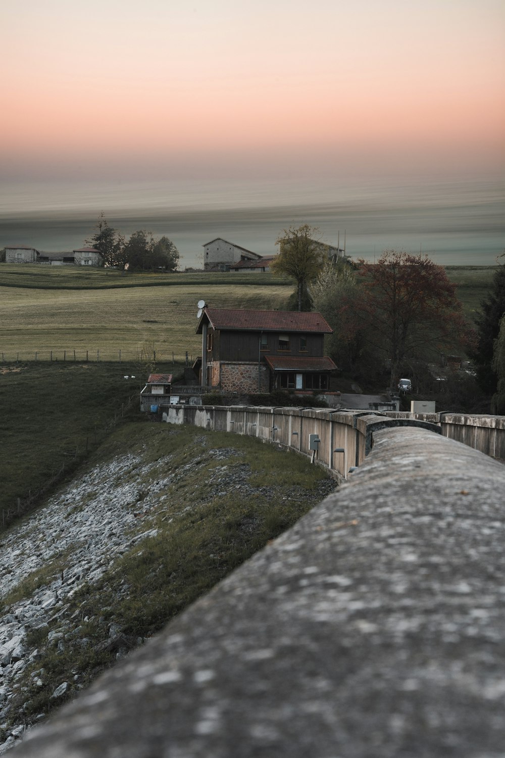 a bridge over a body of water