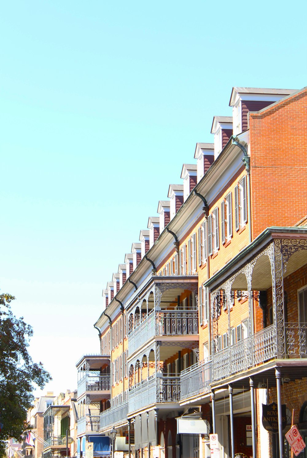 a row of buildings