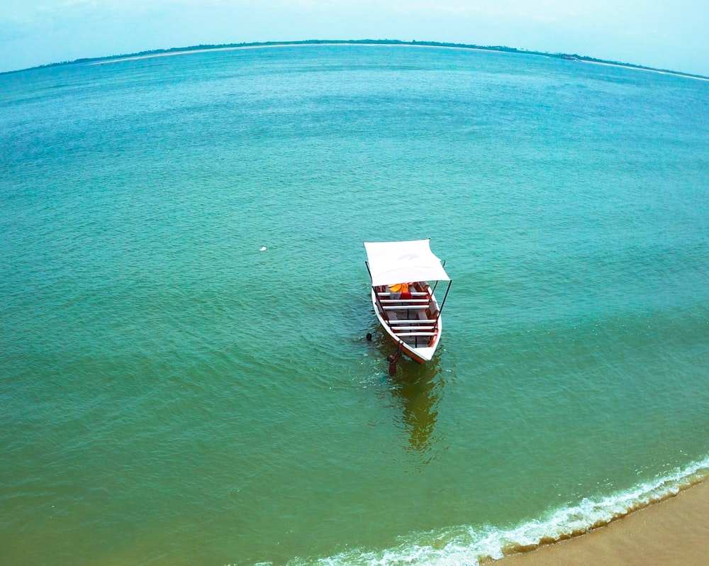 a boat in the water