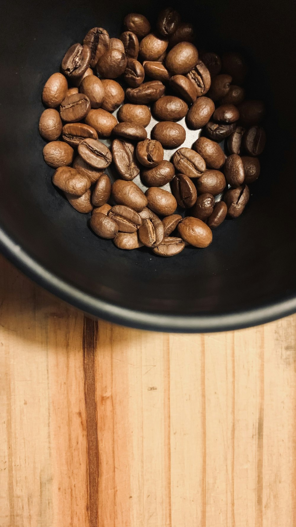 a bowl of coffee beans