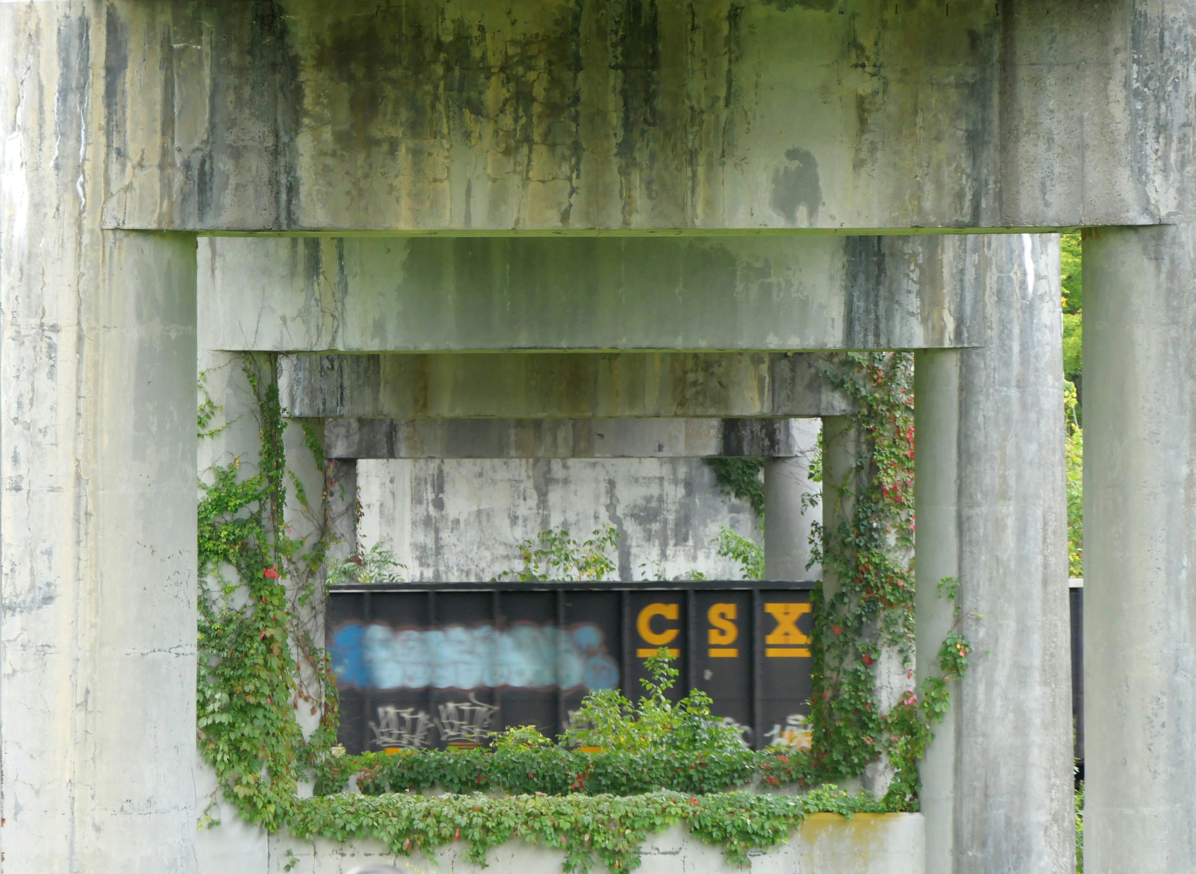 a window in a building
