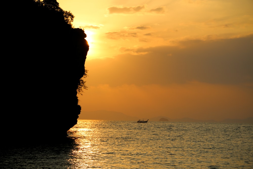 a boat in the water