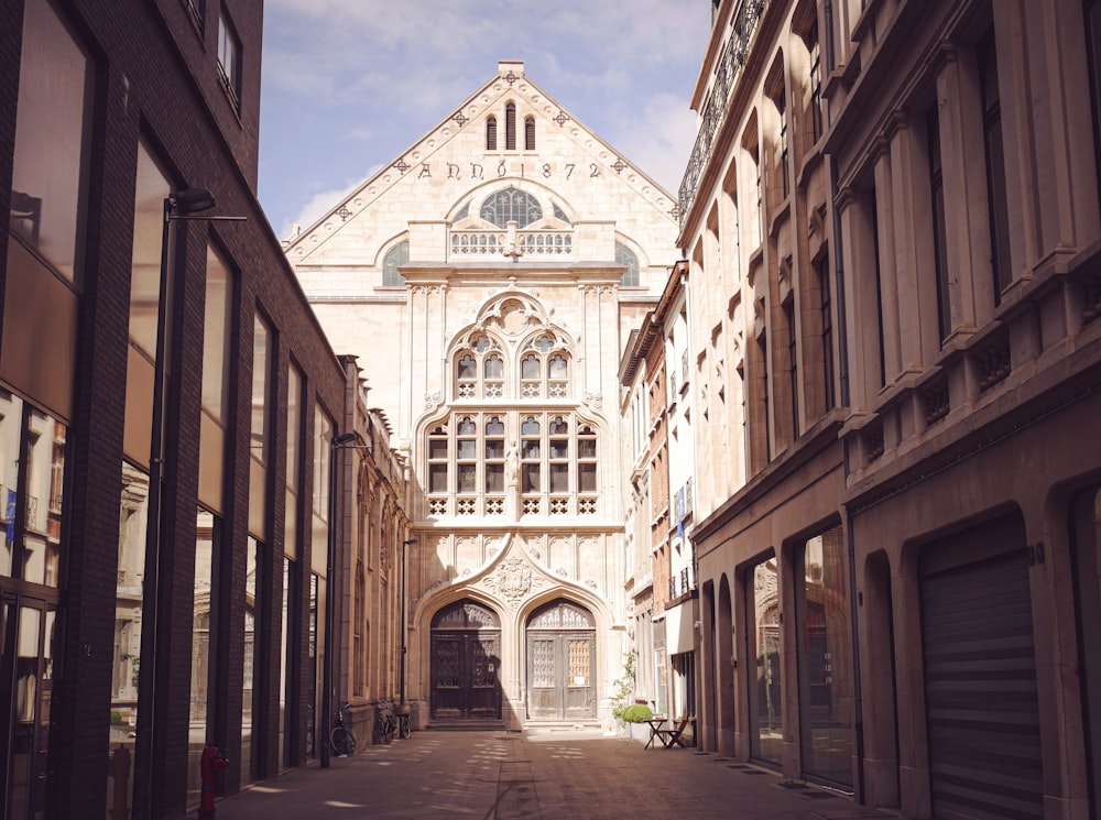 a street with buildings on both sides