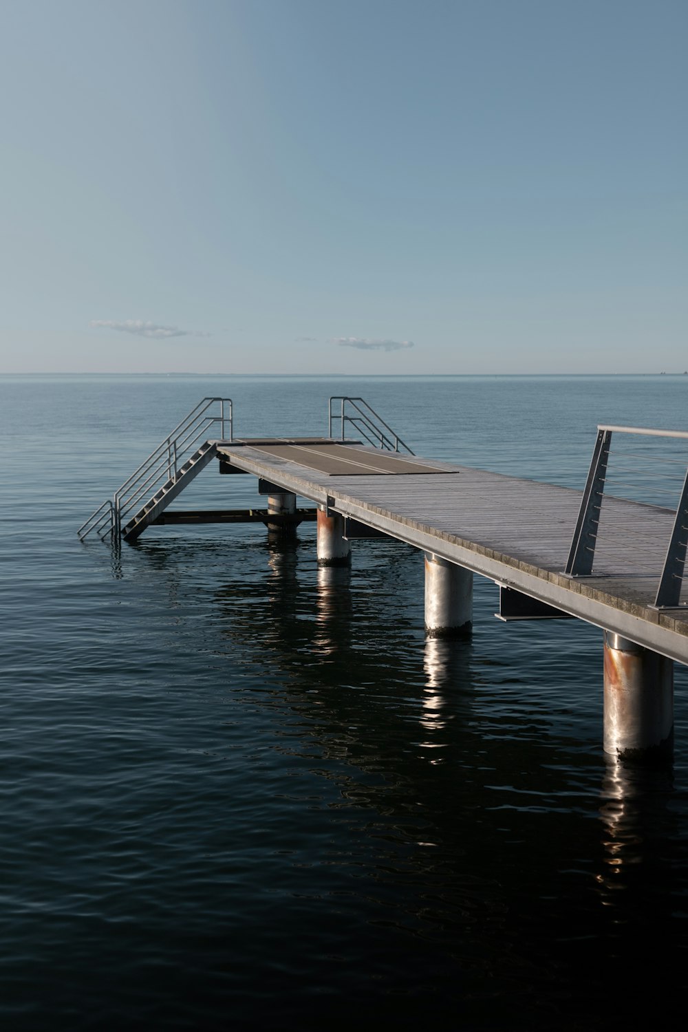 a dock over the water