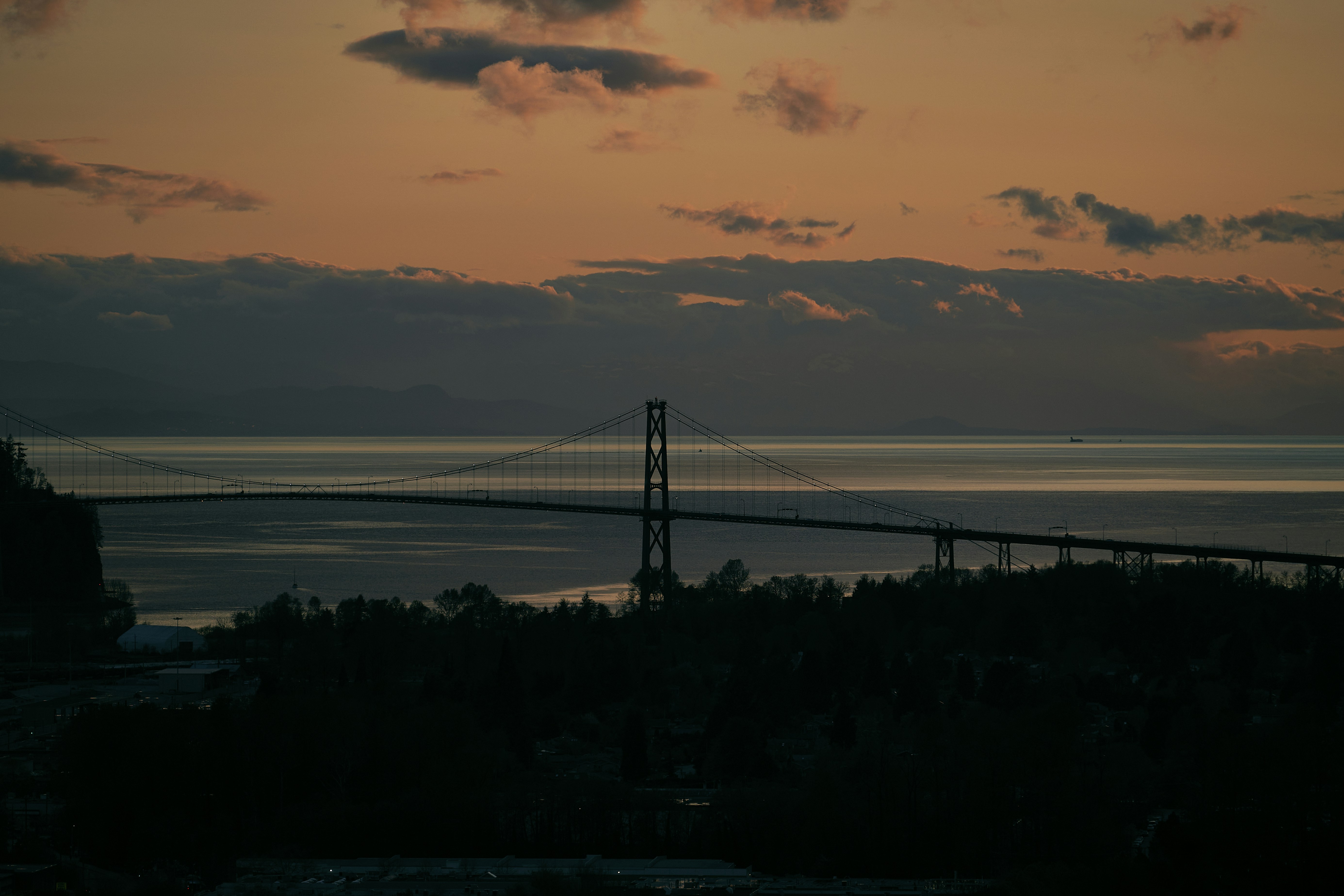 a bridge over a body of water