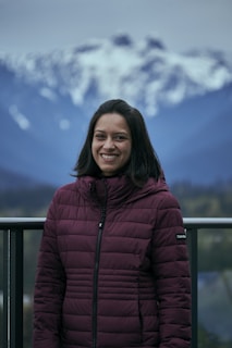 a person smiling for the camera