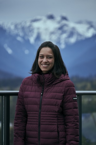 a person smiling for the camera