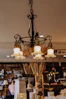 a chandelier with many lights