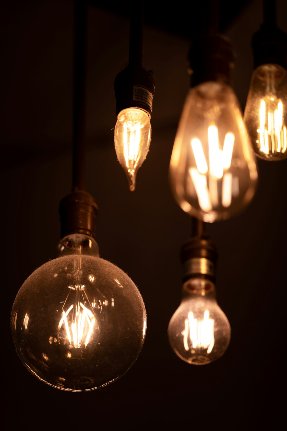 a group of light bulbs