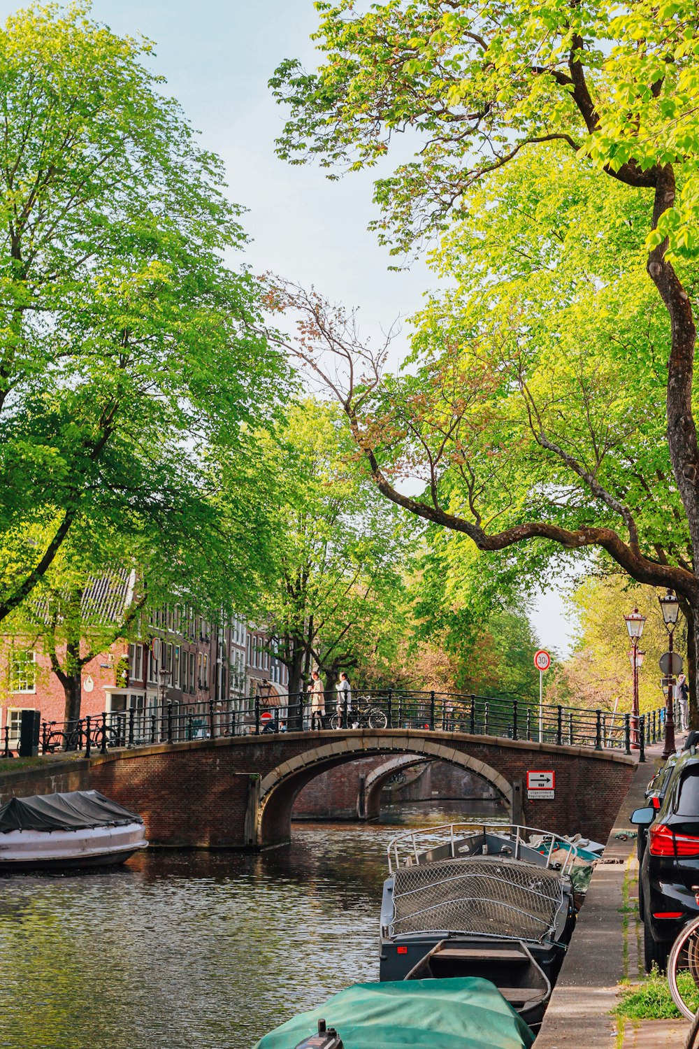 a bridge over a river