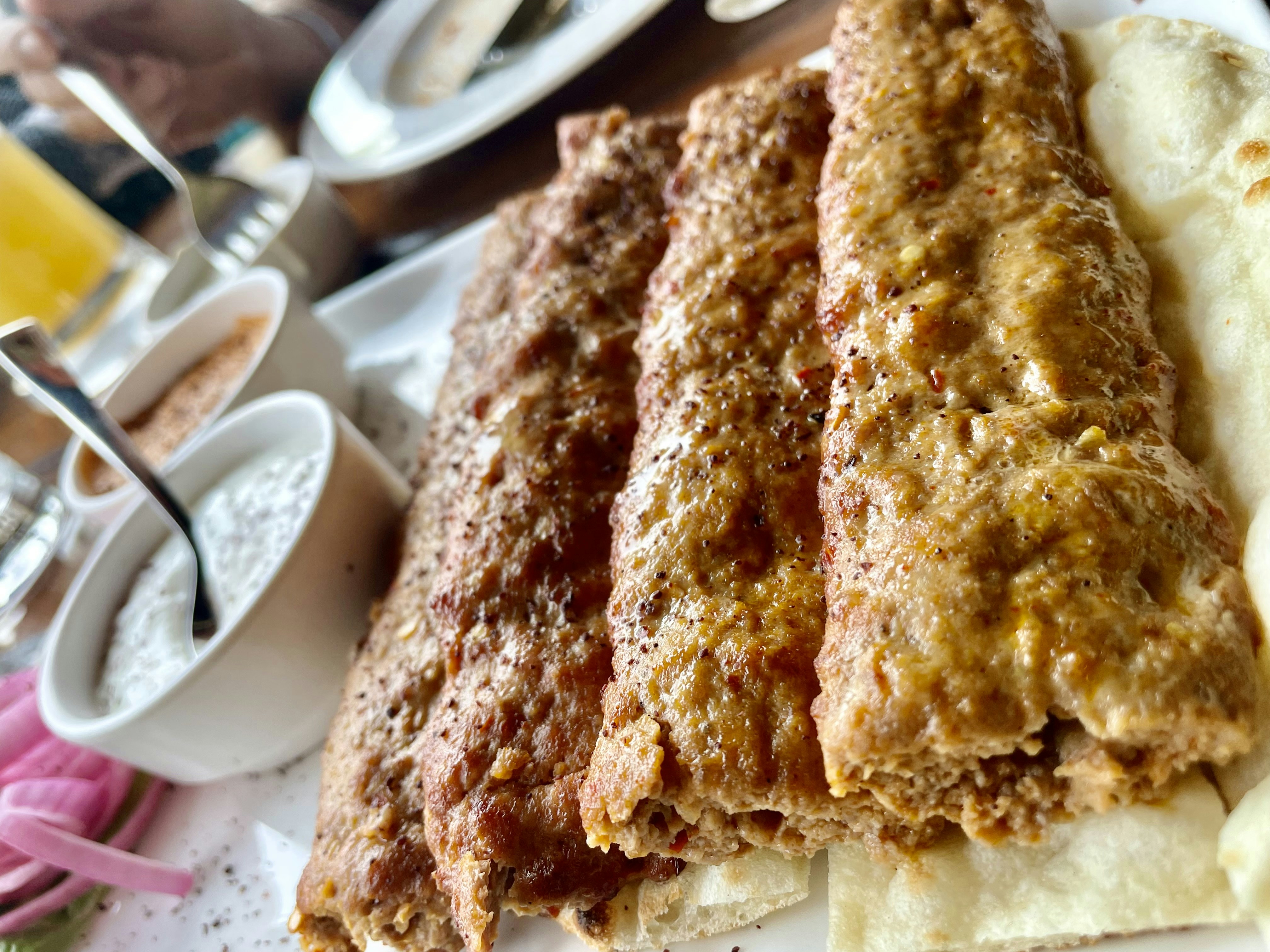 Mixed Grill Platter — A royal spread of seekh kebab, chicken tikka, lamb chops, an