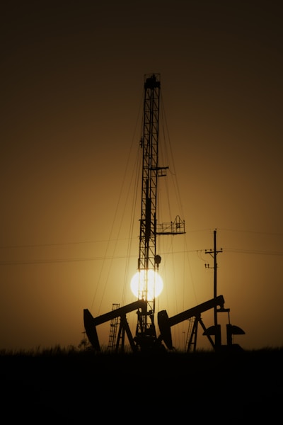 a silhouette of a tower