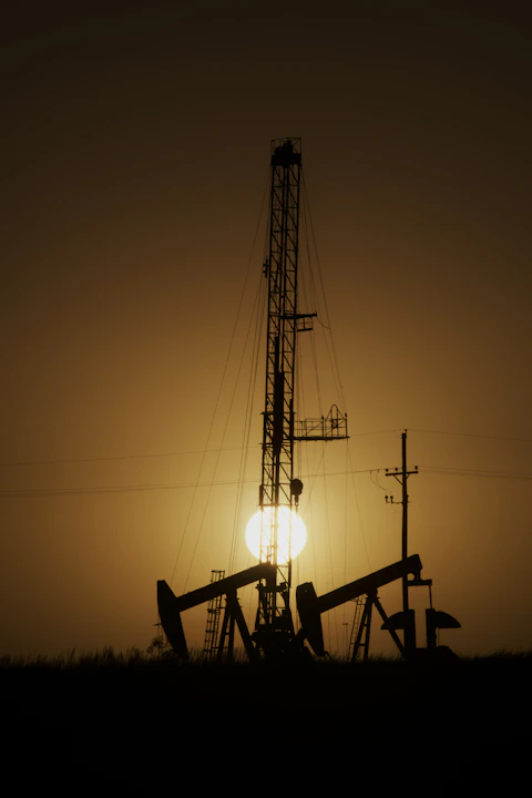a silhouette of a tower