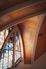 a stained glass window