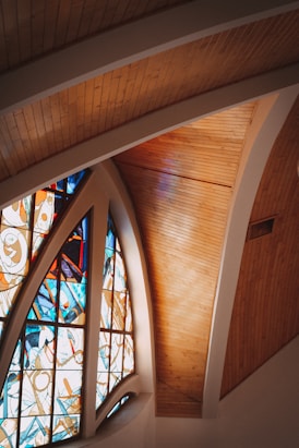 a stained glass window
