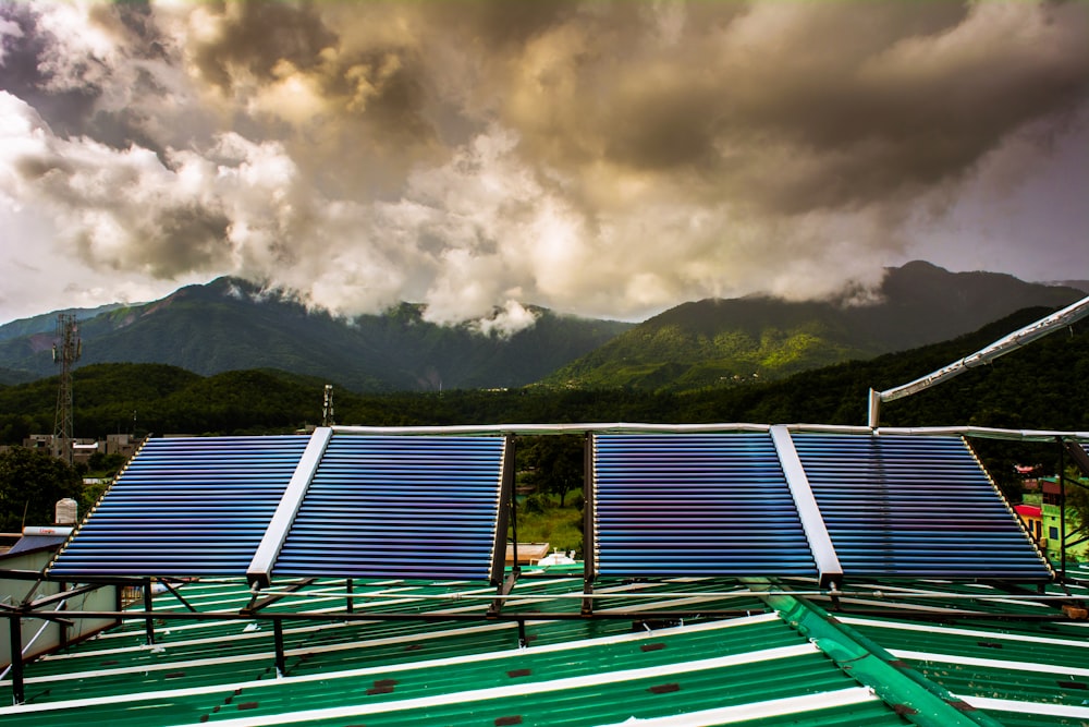 a group of solar panels