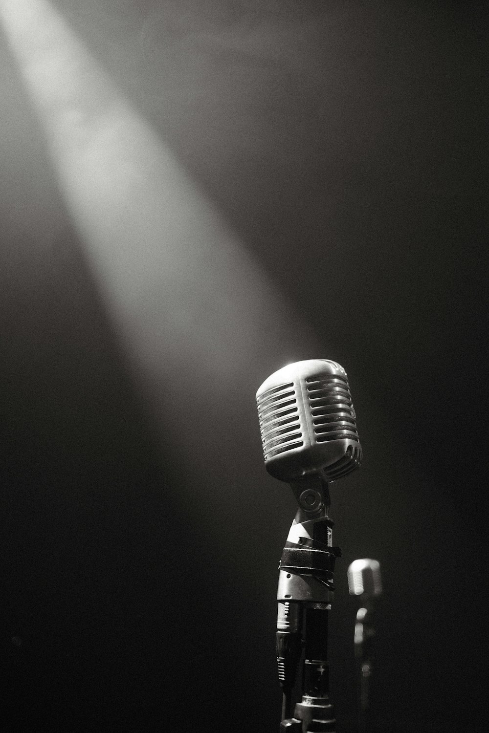 a close-up of a microphone