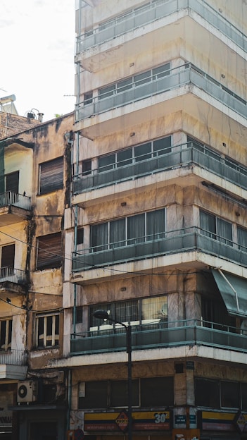 a building with balconies