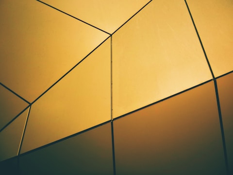 A close-up of geometric patterns inspired by African art.