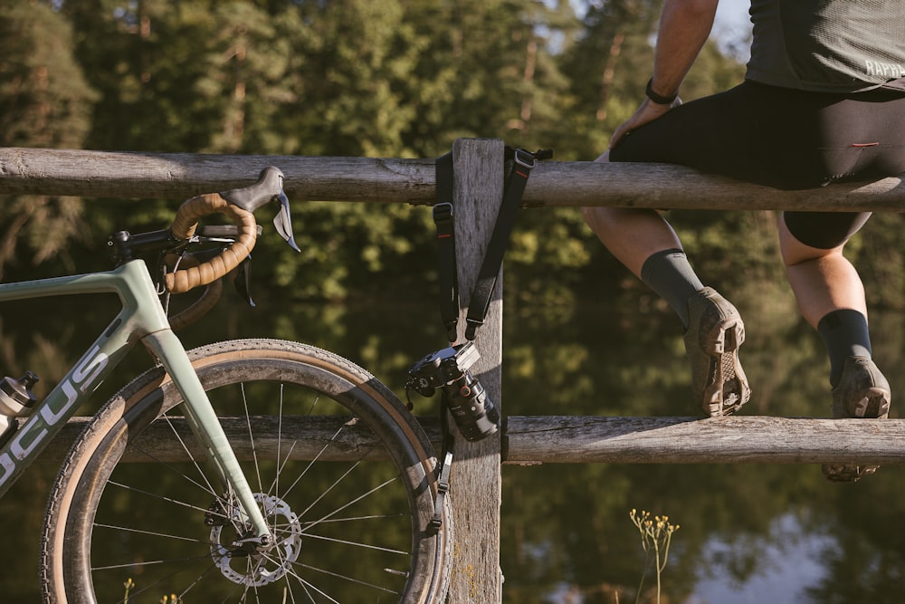 a person riding a bike