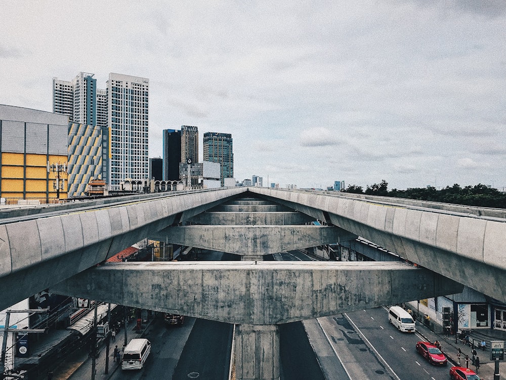 a bridge over a highway