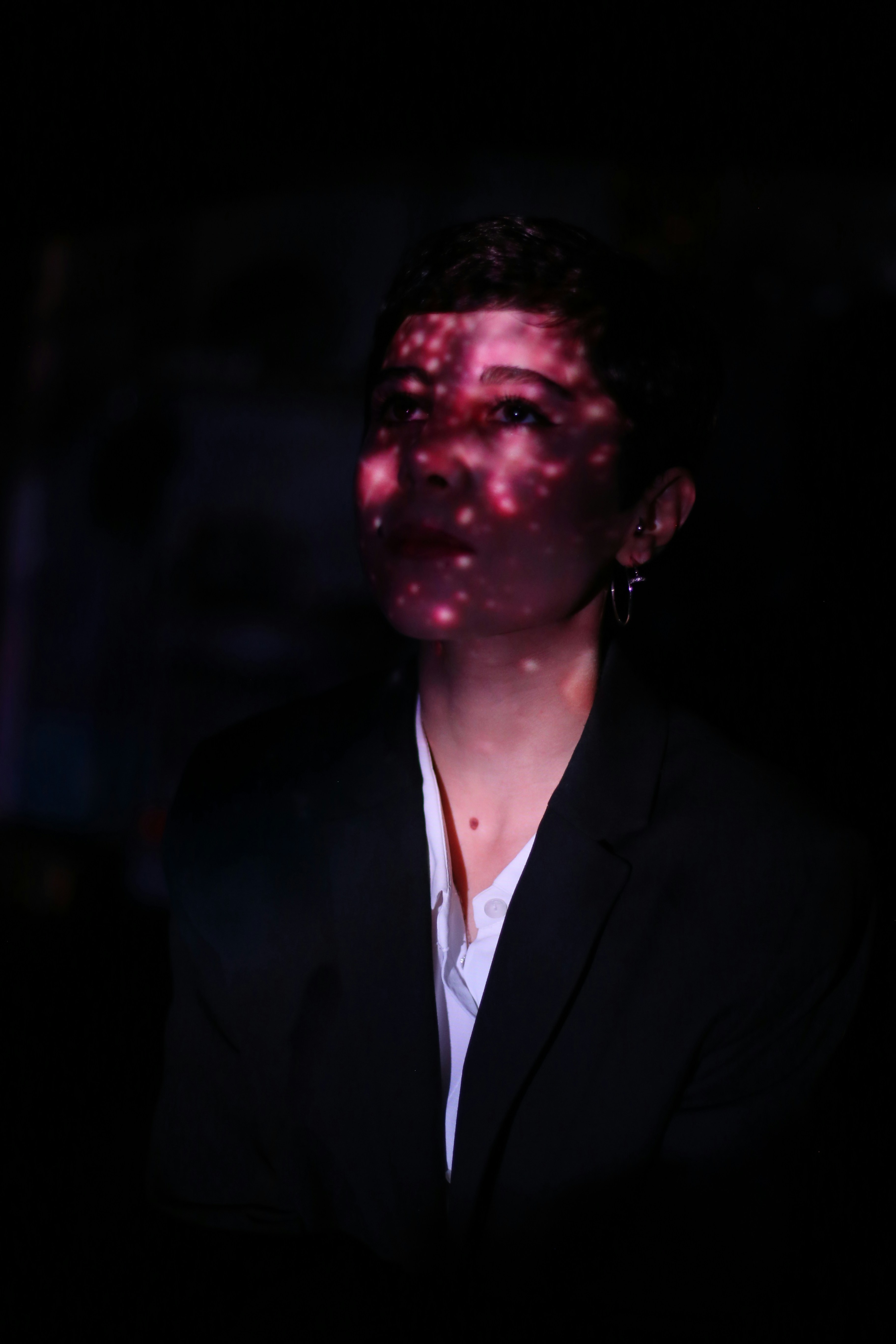 a person with a mustache