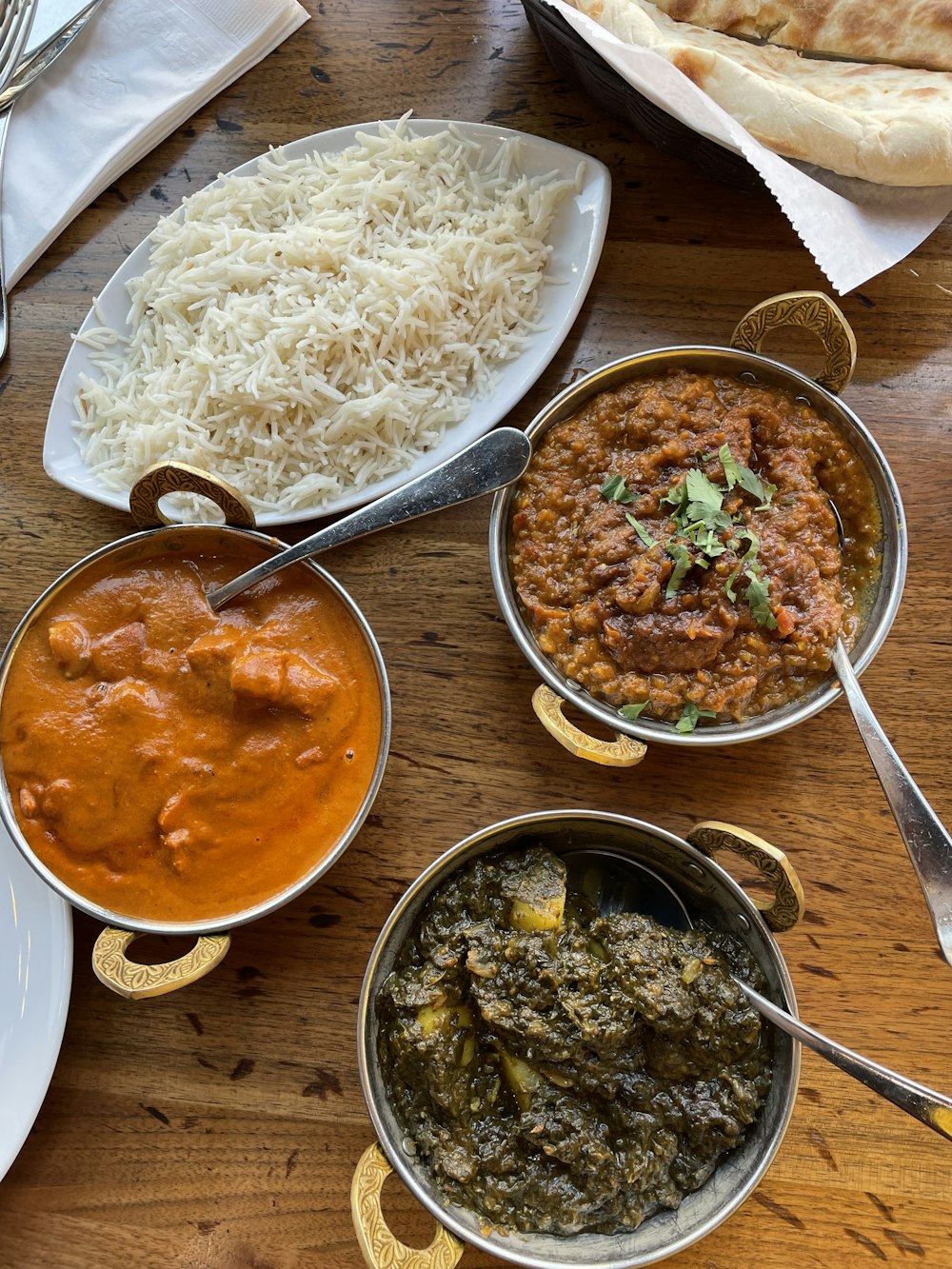 a table full of food